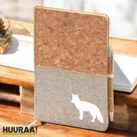 Notizbuch A5 Fuchs Silhouette 80 Blatt inkl. Kugelschreiber