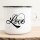 Emaille Tasse with Love Vintage 300ml