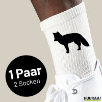 Socken Fuchs Silhouette Größe 37/46 White...