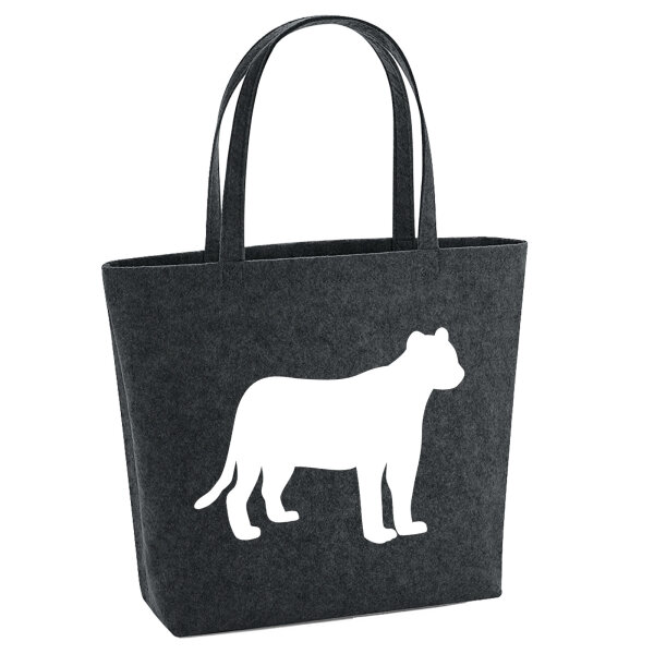 Filzshopper Panther Silhouette 22 Liter Filztasche