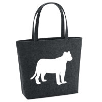Filzshopper Panther Silhouette 22 Liter Filztasche