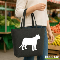Filzshopper Panther Silhouette 22 Liter Filztasche