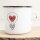 Emaille Tasse Love Glühbirne Vintage 300ml