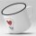 Emaille Tasse Love Glühbirne Vintage 300ml