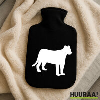 Wärmflasche Panther Silhouette
