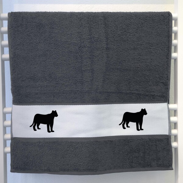 Handtuch Panther Silhouette 50x100cm