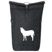 Kurierrucksack Esel Silhouette 30-44 Liter Black Melange