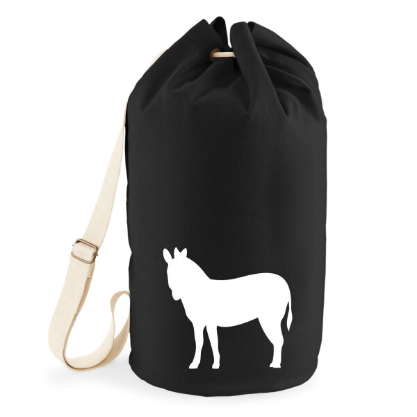 Seesack Esel Silhouette 20 Liter Black