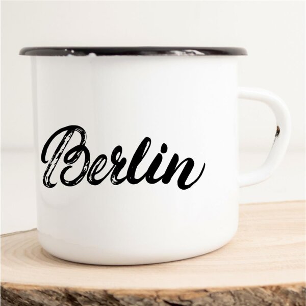 Emaille Tasse Berlin Vintage 300ml