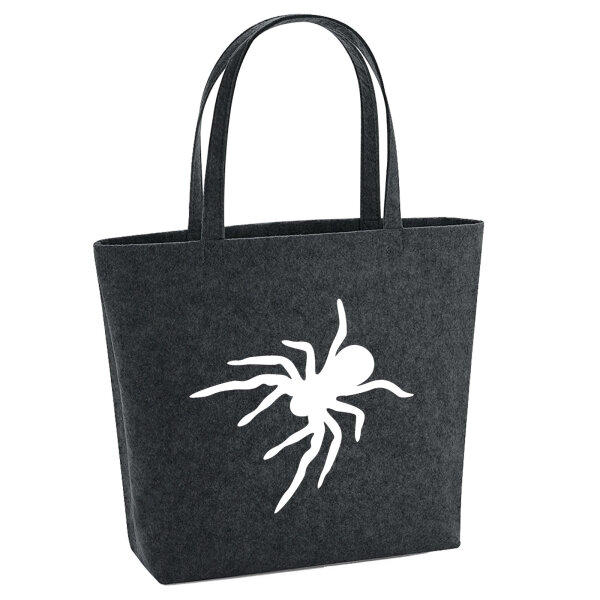Filzshopper Spinne Silhouette 22 Liter Filztasche