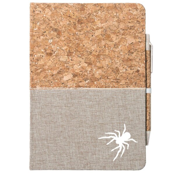 Notizbuch A5 Spinne Silhouette 80 Blatt inkl. Kugelschreiber