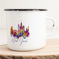 Emaille Tasse New York Vintage 300ml
