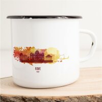 Emaille Tasse Rom Vintage 300ml
