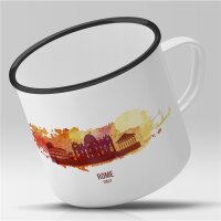 Emaille Tasse Rom Vintage 300ml
