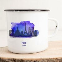 Emaille Tasse Paris Vintage 300ml