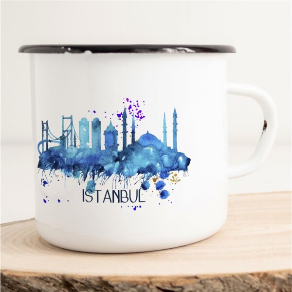 Emaille Tasse Istanbul Vintage 300ml