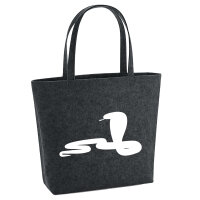 Filzshopper Schlange Kobra Silhouette 22 Liter Filztasche