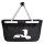 Einkaufskorb faltbar Schlange Kobra Silhouette 20 Liter Tragekorb Black