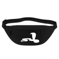Bauchtasche Schlange Kobra Silhouette 2,5 Liter Black...