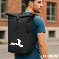 Kurierrucksack Schlange Kobra Silhouette 30-44 Liter...