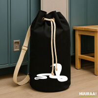 Seesack Schlange Kobra Silhouette 20 Liter Rucksack Black