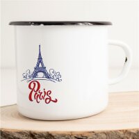 Emaille Tasse Paris Vintage 300ml