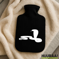 Wärmflasche Schlange Kobra Silhouette