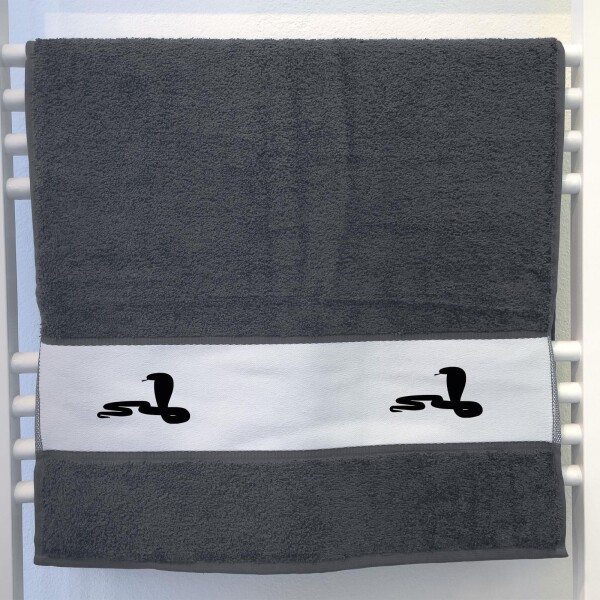 Handtuch Schlange Kobra Silhouette 50x100cm