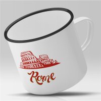 Emaille Tasse Rom Vintage 300ml