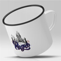 Emaille Tasse Prague Vintage 300ml