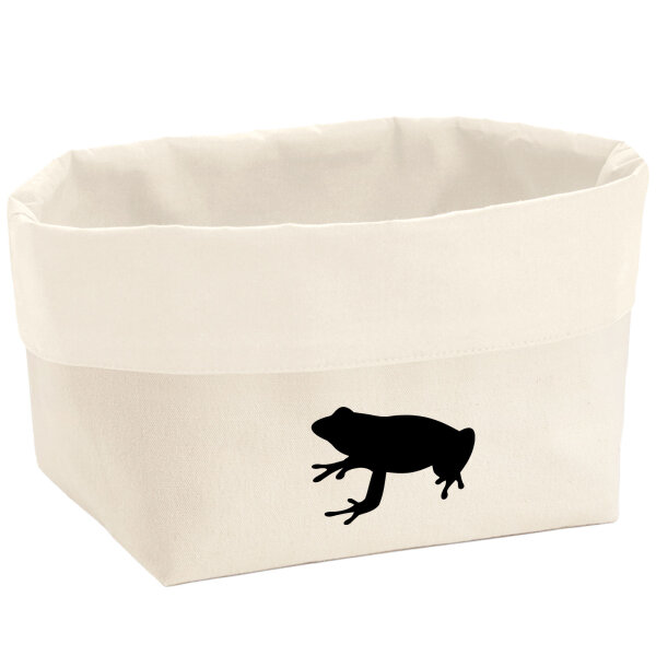 Organizer Frosch Kröte Silhouette Aufbewahrungskorb