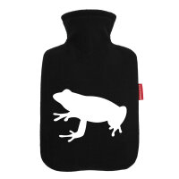 Wärmflasche Frosch Kröte Silhouette