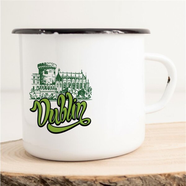 Emaille Tasse Dublin Vintage 300ml