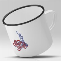 Emaille Tasse New York Vintage 300ml