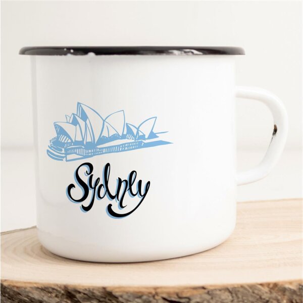 Emaille Tasse Sydney Vintage 300ml