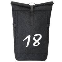 Kurierrucksack 18 Geburtstag 30-44 Liter Black Melange