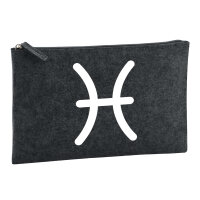 Kulturbeutel Fische Sternzeichen Zeichen 1 Liter Filz...