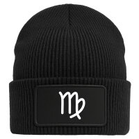 Beanie Jungfrau Sternzeichen Zeichen Black Mütze