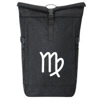 Kurierrucksack Jungfrau Sternzeichen Zeichen 30-44 Liter Black Melange