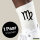 Socken Jungfrau Sternzeichen Zeichen Größe 37/46 White Motiv Tennissocken