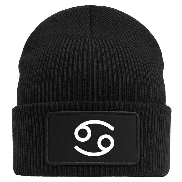 Beanie Krebs Sternzeichen Zeichen Black Mütze
