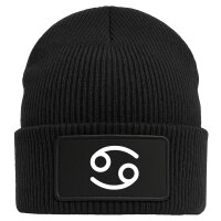 Beanie Krebs Sternzeichen Zeichen Black Mütze