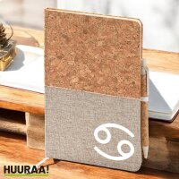 Notizbuch A5 Krebs Sternzeichen Zeichen 80 Blatt inkl....
