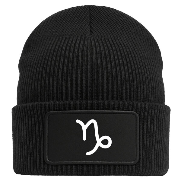Beanie Steinbock Sternzeichen Zeichen Black Mütze