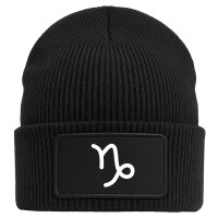 Beanie Steinbock Sternzeichen Zeichen Black Mütze