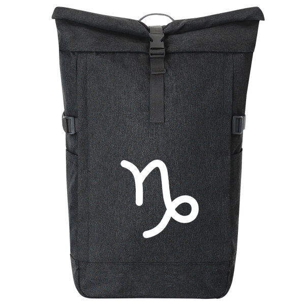 Kurierrucksack Steinbock Sternzeichen Zeichen 30-44 Liter Black Melange