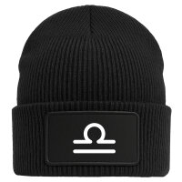 Beanie Waage Sternzeichen Zeichen Black Mütze