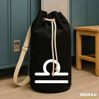 Seesack Waage Sternzeichen Zeichen 20 Liter Rucksack Black