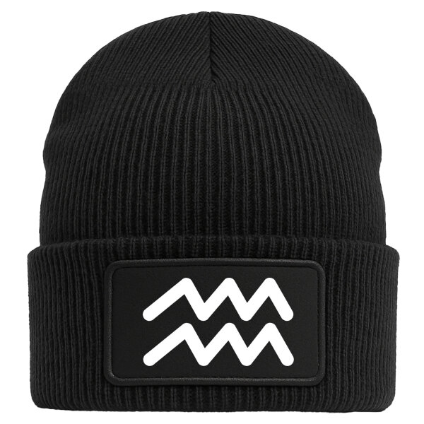 Beanie Wassermann Sternzeichen Zeichen Black Mütze
