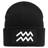 Beanie Wassermann Sternzeichen Zeichen Black Mütze